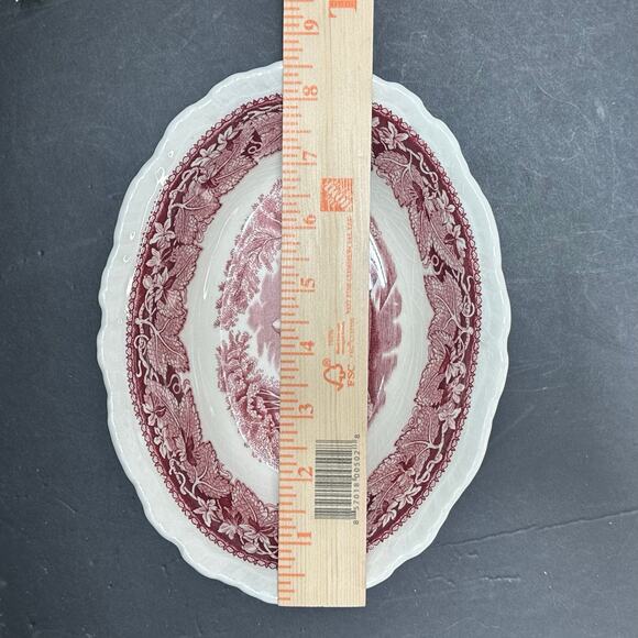 Mason’s Vista Red Mulberry Transferware Bowls Set of 3 Oval Ironstone England - Picture 6 of 16